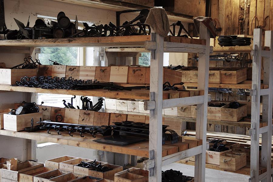 Lager unserer Schmiedewerkstatt