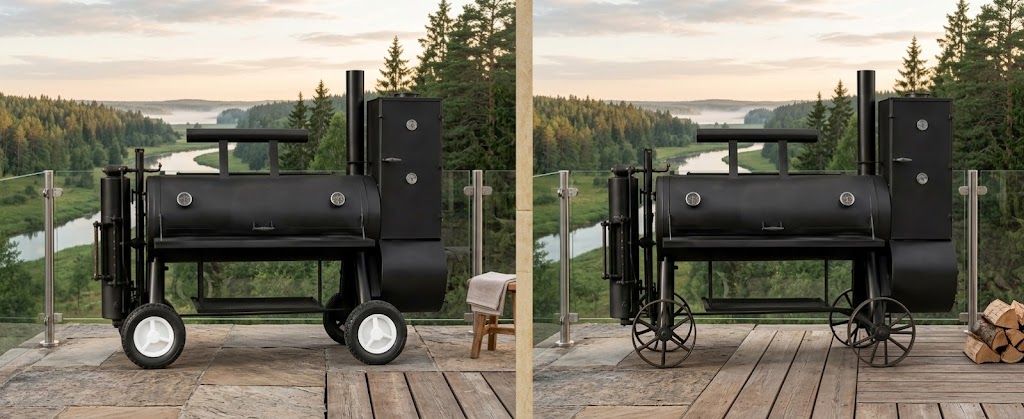 Kunststoffräder vs. Metallräder für große Grills: Warum ich meine eigenen Grillräder aus Stahl baue
